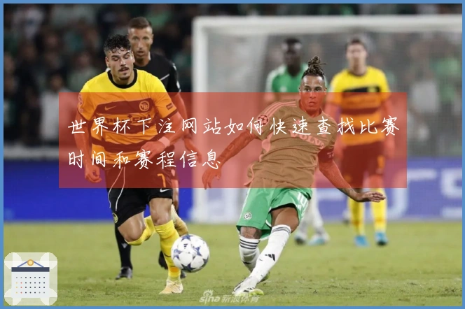 世界杯下注网站如何快速查找比赛时间和赛程信息