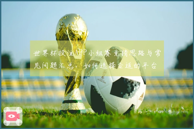 世界杯投注APP小组赛竞猜思路与常见问题汇总，如何选择合适的平台？